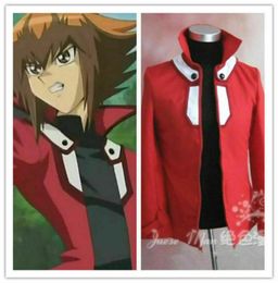 YuGiOh GX Jaden Yuki Red Jacket Coat Top Cosplay Costume Custom Made32195243683281