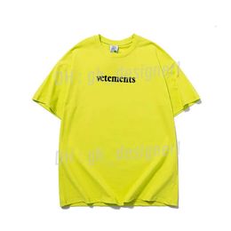 Summer Mens Designer Tees 100% Cottom T Shirts Casual Tee Comfortable Men Women VETEMENTS Prints T-Shirts 98