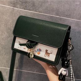 Evening Bags Embroidery Messenger Bag Fashion Woman Shoulder PU Leather Youth Ladies Small Square Light Wild Simple Female Daily