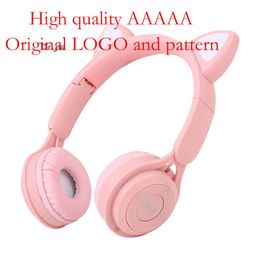 Y08M Luminous Cat's Ears (steamed Cat-ear Shaped Bread) Creative Cartoon Bluetooth Wireless Plug in Headset MZ-08M