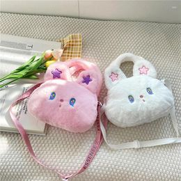 Shoulder Bags Winter Plush Japanese Small Satchel Kawaii Girl Women's Bag Handbag Wallet Satchels Crossbody