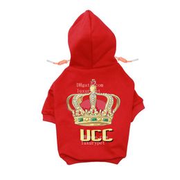Designer Dog Clothes Winter Warm Dog Hoodie Sweatshirts with Classic Letter Pattern Soft Dog Clothes for Small Dogs Chihuahua Comfortable Puppy Cat Custume Y26