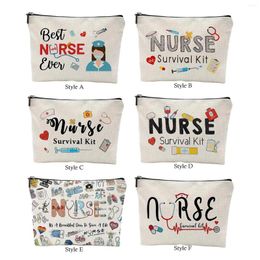 Storage Bags Makeup Bag Cosmetic Nursing Gift With Zipper Purse Women Case For Party Travel Holidays Toiletry Commuting