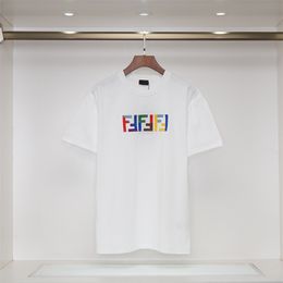 メンデザイナーラグジュアリーメンズ女性Tシャツとレタープリント半袖A7