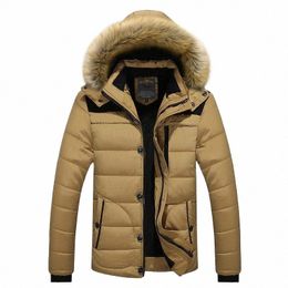 thicken Warm Parka Men Brand Coats Fit -20 'C Winter Jacket Men Plus Size 5XL 6XL Parkas Fur Hooded Parkas Hombre Invierno Male Y1Z9#