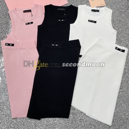 Women Knitted Dress Sexy Cropped T Shirt Fashion Tight Fitted Skirt Elastic Waist Knits Skirts