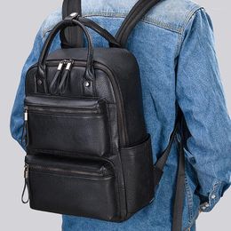 Backpack AETOO Fashion Men's Computer Bag Leisure Large Capacity Male Style Student Trend School