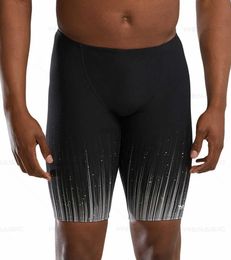 Men's Swimwear 2024 Mens Pro Swim Jammers Swimsuit Short Lycra Swimming Trunks Athletic Training Swimwear UV Protection Sports Surf Pantalones 24327