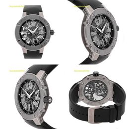 Diamond Sports Wrist Watch RM Wristwatch RM033 Ultra Thin Automatic Titanium Men's Watch RM033 Al Ti