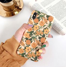 Colorful Flower Floral Leaf Phone Case for phone 8 Plus 6 6S 7 X XS Max XR Case for 11 11Pro Max Soft Back Cover6446463