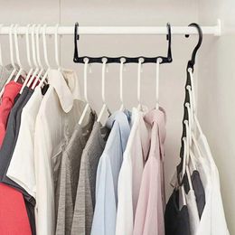 2024 New Plastic Magic Hanger Wardrobe Closet Clothes Coat Organiser Space Saver Hanger Home Travel Folding Convenient Storage Hanger