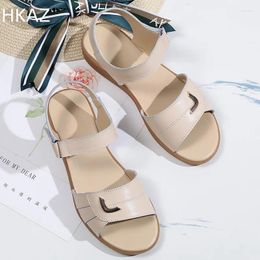 Dress Shoes Women Sandals Fashion Outdoor Beach Causel Breathable Sports Trendy Genuine Leather Wedge Female Summer
