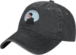 Ball Caps Cowboy Hat Baseball Cap Vintage Washed Unisex Adjustable Black