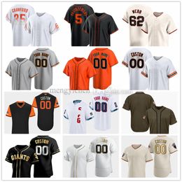 Stitched 2024 Baseball Jerseys 35 Brandon Crawford 28 Buster Posey 9 Matt Williams 22 Will Clark 31 Alyssa Nakken 5 Mike Yastrzemski 8 Michael Conforto62 Logan Webb