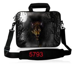 Backpack Wolf Laptop Bag 13.3/14.1/15.6 17 15 inch Notebook Messenger Sleeve for Macbook Computer Handbag Shouder Bag Travel Briefcase