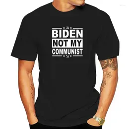Men's Polos Anti President Joe Biden Not My Communist Premium T-Shirt Fitness T Shirts For Men Cotton Tops & Tees High Street