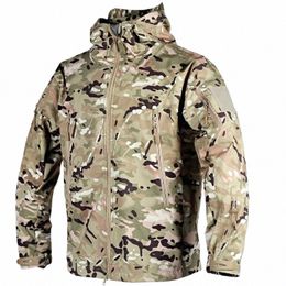 tactical Windbreaker Jacket Men Military Camoue Combat Thin Trenth Coat Waterproof Outdoor Cam Hunting Army Clothes O4CP#