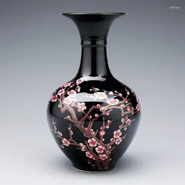 Vases Jingdezhen Chinese Ceramics Vase Ornaments Decoration Home Livingroom Table Furnishing Crafts El Office Desktop Figurines Art