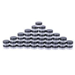 Jars 50Pcs Make Up Jar Cosmetic Sample Empty Container Plastic Round Lid Small Bottle #H0VH#