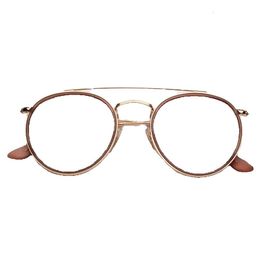Fashion Designer Sunglasses Classic Double Bridge Mens Sunglass Pu Sun Glasses Uv Protection Lenses Vintage Eyeglasses with Top Quality Leather Case
