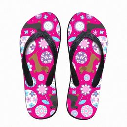 slippers Customised Dachshund Garden Party Brand Designer Casual Womens Home Slippers Flat Slipper Summer Fashion Flip Flops For Ladies Sandals N7Dx#