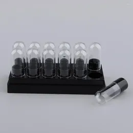 Makeup Brushes 12 Holes Premium Tubes Empty Lip Containers With Clear