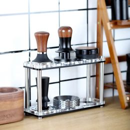 Transparent Holder Suitable For51mm 54mm 58mm Coffee Powder Tamper Bottomless Portafilter Tools Accessories Espresso Station 240313