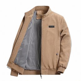 jsnfysj2229bo Jacket men's stand-up collar coat 2023 new spring and autumn coat corduroy stand-up collar shirt fi men's 24N2#