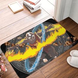 Carpets Avatar The Last Airbender Bathroom Mat Fire Doormat Flannel Carpet Balcony Rug Home Decor