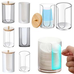 Kitchen Storage Bathroom Cup Dispenser Small Disposable Paper Holders Plastic Makeup Remover Pads For Vanity Countertop