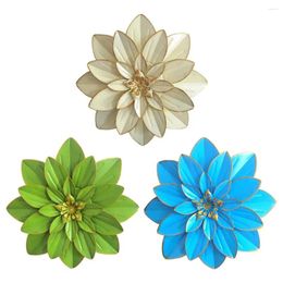 Garden Decorations Iron Flower Wall Art Decor Bathroom Bedroom Hanging Sculpture Plaque