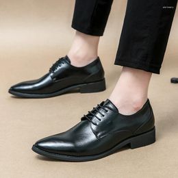 Casual Shoes Dress Men High Quality Handmade Oxfords Leather Suit Business Footwear Wedding Formal Italian