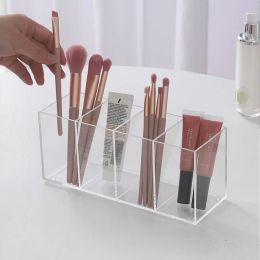 Bins Transparent Eyebrow Pencil Brush Holder Acrylic Organizer for Cosmetics Makeup Organizer Boxes Brush Containers Storage Box