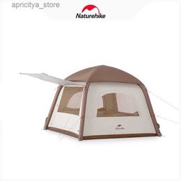 Tents and Shelters Naturehike Ango Air Outdoor Silver Coated Sunscreen Inflatable Tent Portable Camping Large Space Folding Tent Park Family Tent24327