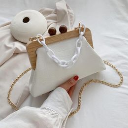 Bag Small PU Leather Clip For Women 2024 High Quality Shoulder Bags Lady Shell Crossbody Fashion Handbags