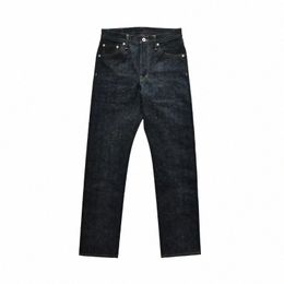 salsa ORIGINE EXL916-AG Jeans da uomo in cotone lino Seedge Jeans in denim grezzo sanforizzato per uomo Straight Fit Sier Butt 19 oz i73z #