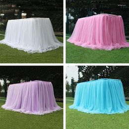 Table Skirt Skirts Tablecloth Wedding Props Party Tulle