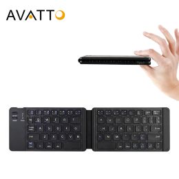 Keyboards AVATTO LightHandy Mini Wireless Bluetooth Folding Keyboard,Foldable Wireless Keypad for IOS/Android/Windows ipad Tablet phone