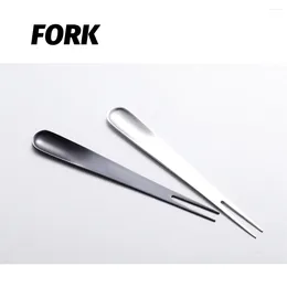 Forks Desert Fork Spoon Fruit Cake Scoop Dual Use Tea Stirring Tool Cutlery Kitchen Gadgets Home Party Wedding