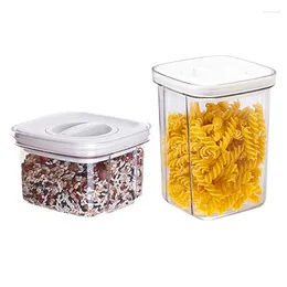 Storage Bottles Airtight Food Container Clear Pet Kitchen And Pantry Organization Containers Dispensers Lid Promotion