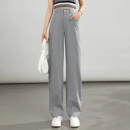 Women's Pants Suit For Women Spring And Autumn 2024 High Waisted Slimming Casual Straight Leg Loose Office Business Trousers