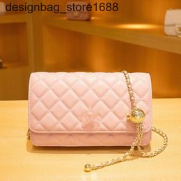 Crossbody Bag Designer Manufacturers Classic Brand Camellia Blossom Bag for Womens 2024 New Chain Small Golden Ball Versatile and Unique One Shoulder Square