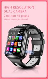 Watches Kids Smart Watch 4G Sim Card SOS Phone Call GPS Positioning 1080mAh 8GB ROM APP Store 2MP Dual Camera Waterproof Children's Gift