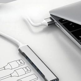 2024 USB C HUB 3.0 Type C4 Port Multi Splitter Adapter OTG For Xiaomi Lenovo Macbook Pro 13 15 Air Pro PC Computer Accessories