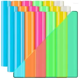 Window Stickers 18 Sheet Glow In The Dark HTV Heat Transfer Iron On 12 Inch X 10 Luminous Fluorescent Color For DIY