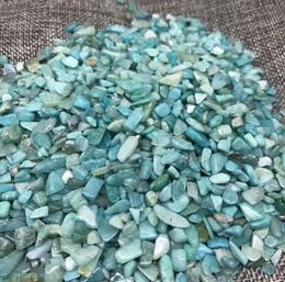 1 Bag 100 g Natural amazonite Stone crysta quartz Stone crystal Tumbled Stone Irregular Size 7 12 mm Color blue4796608
