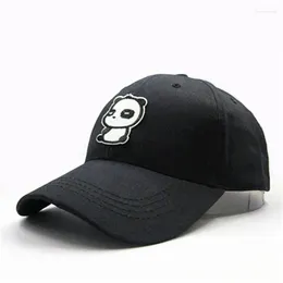 Ball Caps 2024 Love Panda Embroidery Cotton Baseball Cap Hip-hop Adjustable Snapback Hats For Men And Women 239