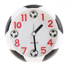 Clocks Accessories For Creative 3D Football Sport Alarm Clock Analogue Digital Student Kids Room Ornament Table Gift