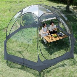 Tents and Shelters Transparent outdoor tent waterproof transparent bubble house thickened tent used for stargazing camping backyard travel breathable tent24327