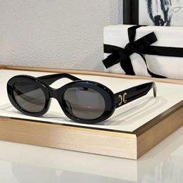 Sunglasses 2024 Oval Glasses Acetate Polychromatic Ladies Designer Oculos Gafas De Sol Para Mujer Hombre